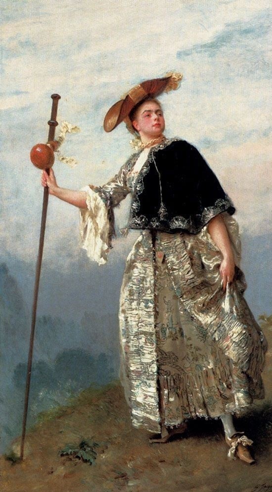 女性!著名画家布罗格的得意门生古斯塔夫的女性油画,太美了!