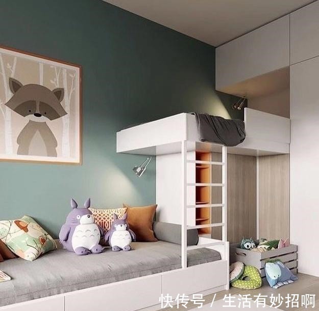 王伟忠|一儿一女只有一间儿童房怎么住简单！中间装个隐形门，互不打扰！