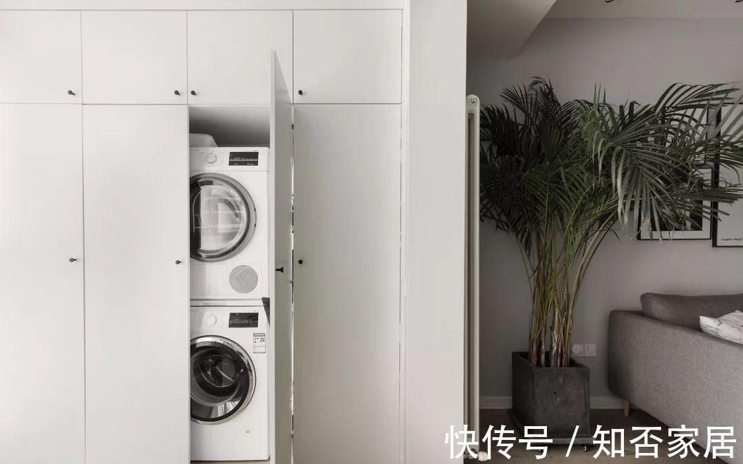 次卧|68㎡单身公寓，次卧改成衣帽间，简洁大气