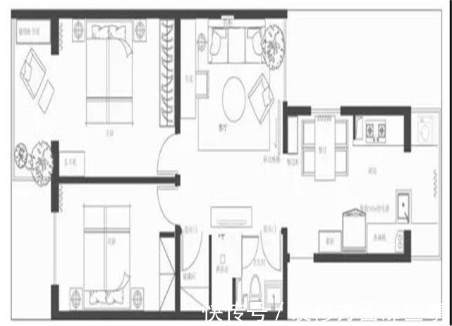 舒适|72平日式原木风二居室,电视墙看起来也很简洁大气