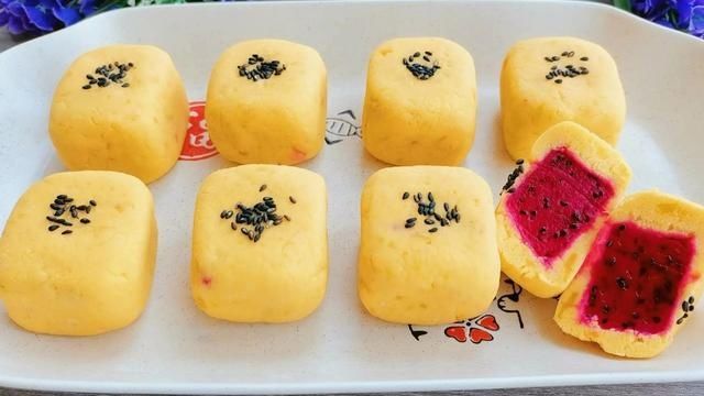 红薯泥|又到吃红薯的旺季，把红薯和火龙果这样做，营养全面，全家都爱吃