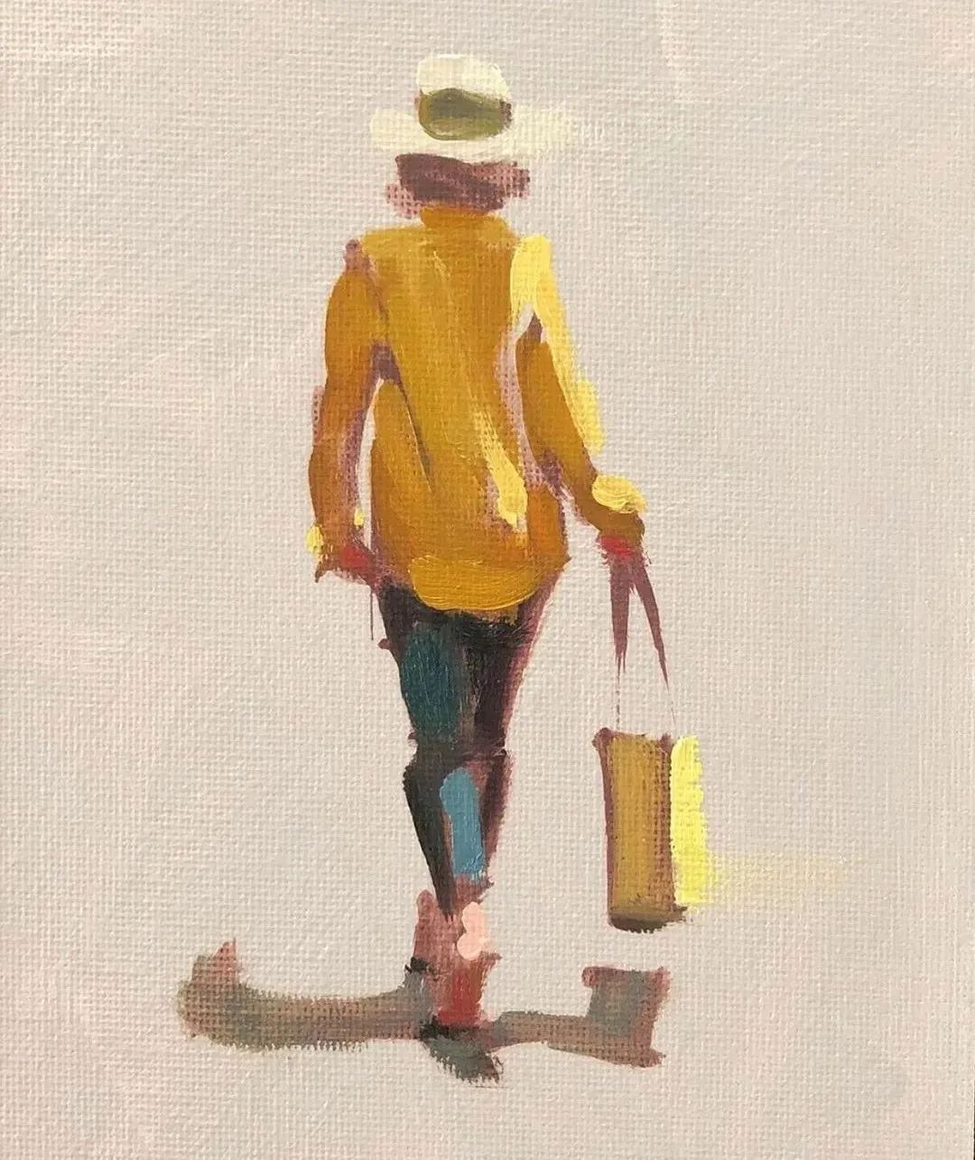 概括的笔触,光影和色彩具佳!