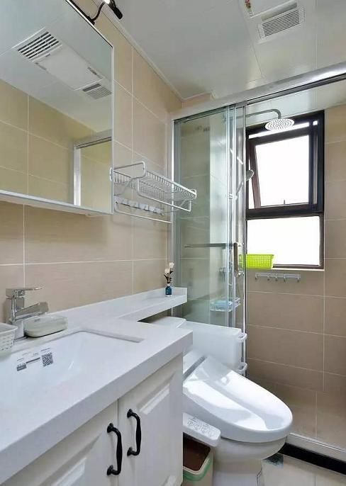 美式|118㎡简约美式三室两厅，浴霸灯还可以这样装，太聪明了！