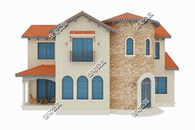 农村|3室2厅还带书房,农村盖一栋这样的二层别墅,绝对有面子