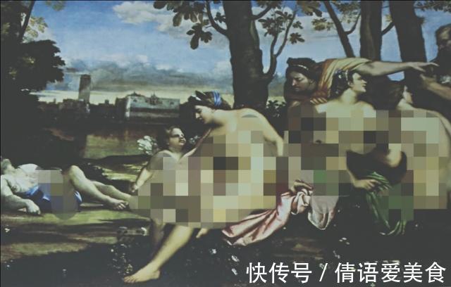 维纳斯|我俯视欣赏画家油画中的裸体风景,享受3个裸女突如其来的动感美