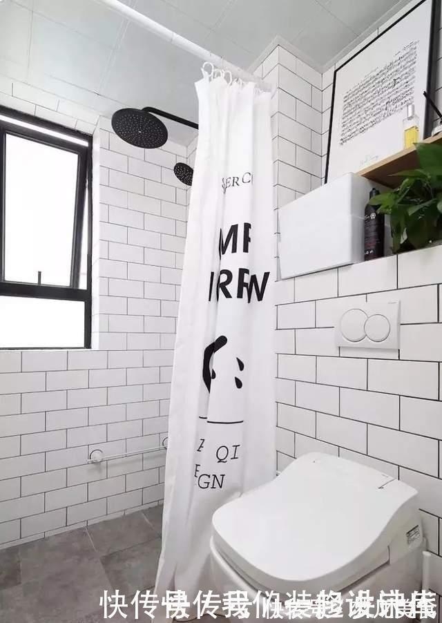 卫生间|46㎡小公寓:玻璃隔断通透明亮,衣帽间很迷你,干湿分类真实用!
