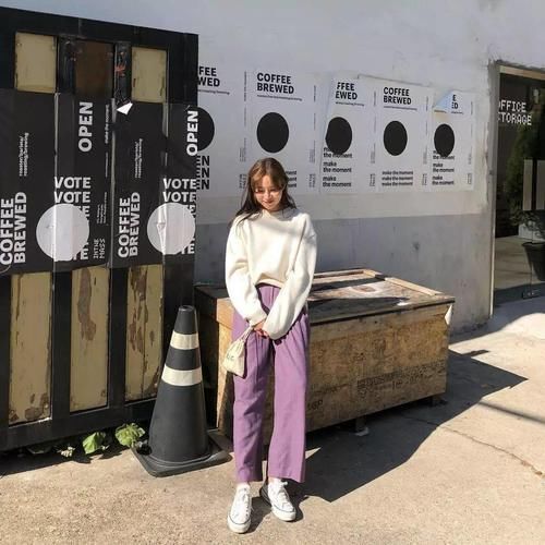 “奶奶裤+大衣”、“奶奶裤+羽绒服”才是真的时尚感十足!