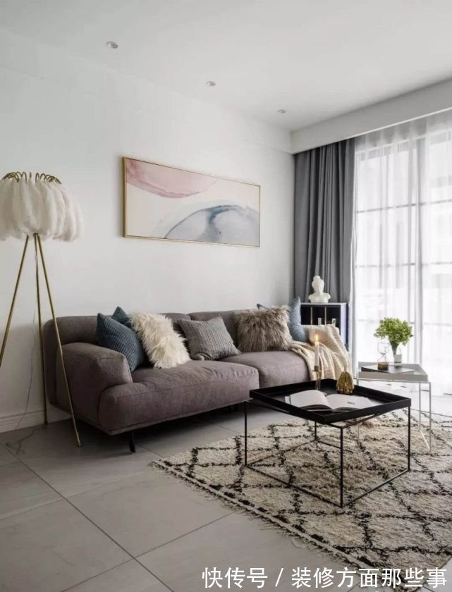 二居室|88平大风二居室,大面积留白+皇家蓝让整个空间简单且不失精致