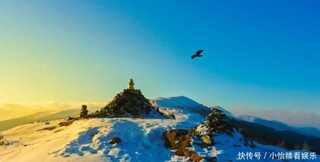  一幅|初冬五台山 好一幅国画水墨世界