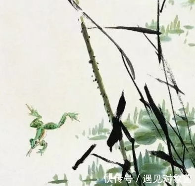 花骨朵儿@王雪涛笔下的荷花