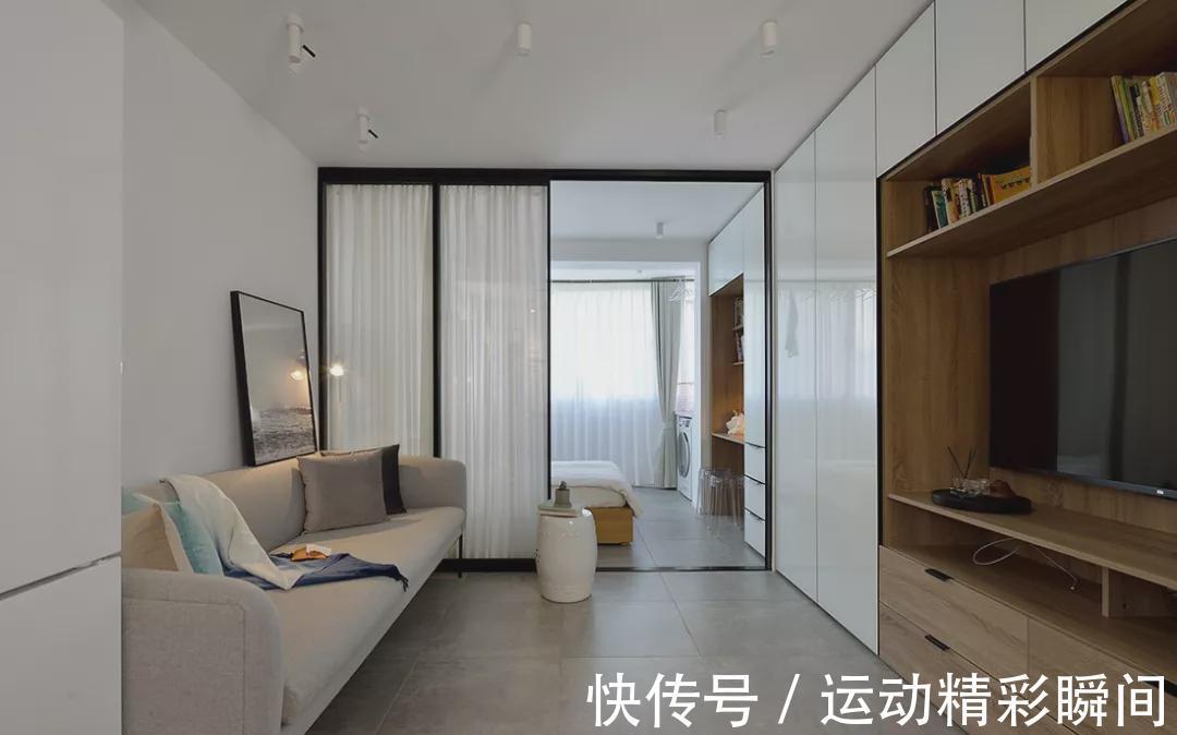 室内部|你见过阳台在卧室吗？67㎡小户型，布局紧凑，但不用挤，第一次见