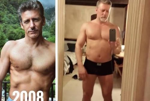 意大利|55岁意大利大叔，从油腻胖子练成肌肉猛男，靠健身实现逆风翻盘