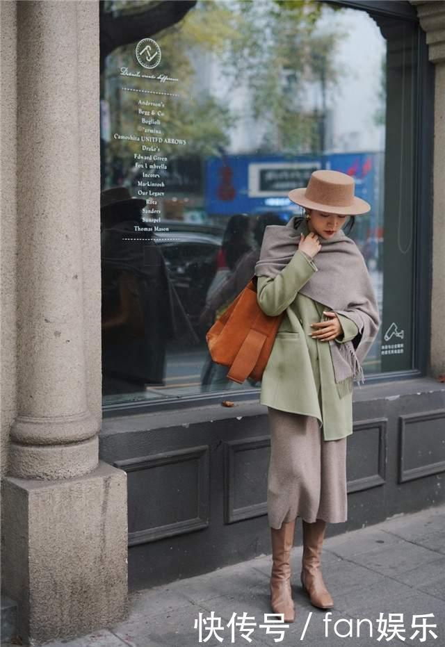 温柔|时尚博主三木真会穿,秋冬温柔慵懒的大衣新穿法,精致优雅还高级