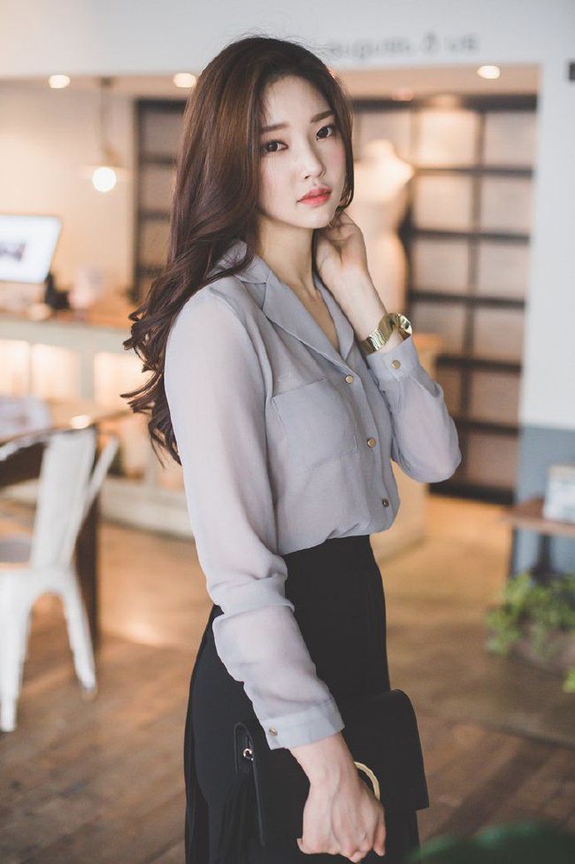 似水|优雅温婉的气质美女,职业装显利落大气,精致典雅清新似水!