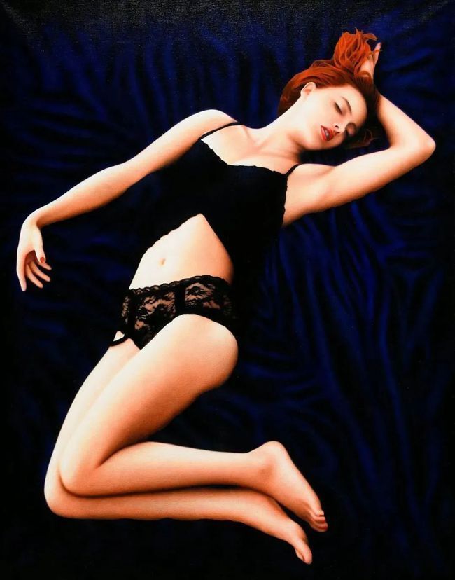 拉尔夫&超写实油画少女,人体的肤色表现堪称一绝!