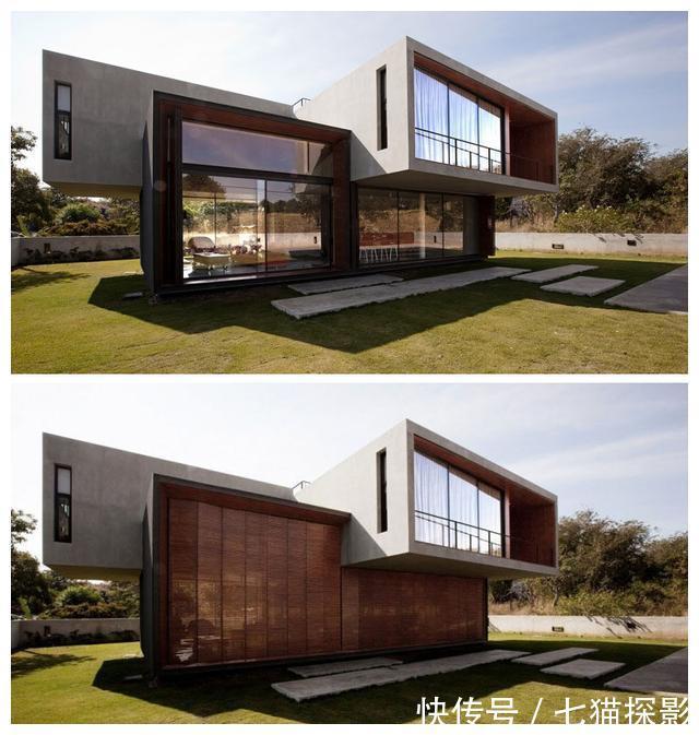 混凝土|用5毛钱水泥板自建别墅，十几万的花费，步入室内就被迷住了！