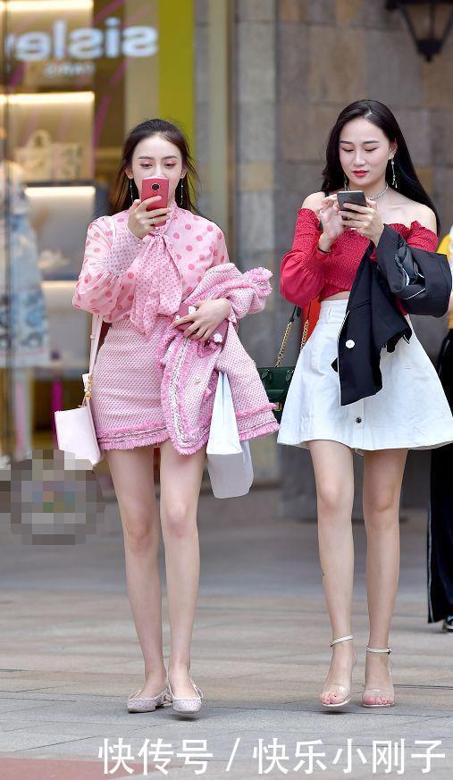 显瘦|小姐姐穿上显瘦的短裙,确认过身材,是“筷子腿”本人了!