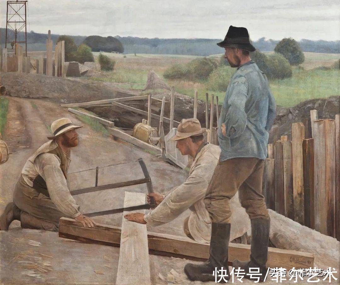 罗斯基勒·峡湾的夏日&丹麦不止有艺术大师哈默修依，画家LA Ring开创了象征主义的绘画