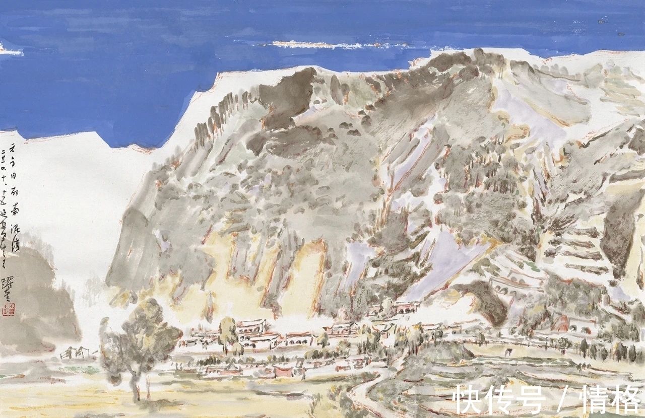 王跃奎#国家画院|王跃奎的山水画,“洋气十足”的山水画!