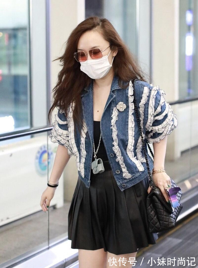 霍思燕换了风格像换了个人，穿牛仔衣配短裙，真不怕杜江认不出