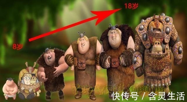 形象进化史|驯龙高手形象进化史，八岁时主角们满脸童真，十八岁时太狡猾