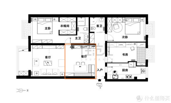 衣帽间|住范儿真实案例 篇二十九：135㎡的家75㎡收纳，空间感饱满美出新境界！