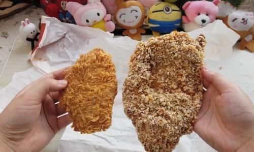 华莱士|同样是鸡排,肯德基与华莱士对比,看清肉后,网友吃错二十年