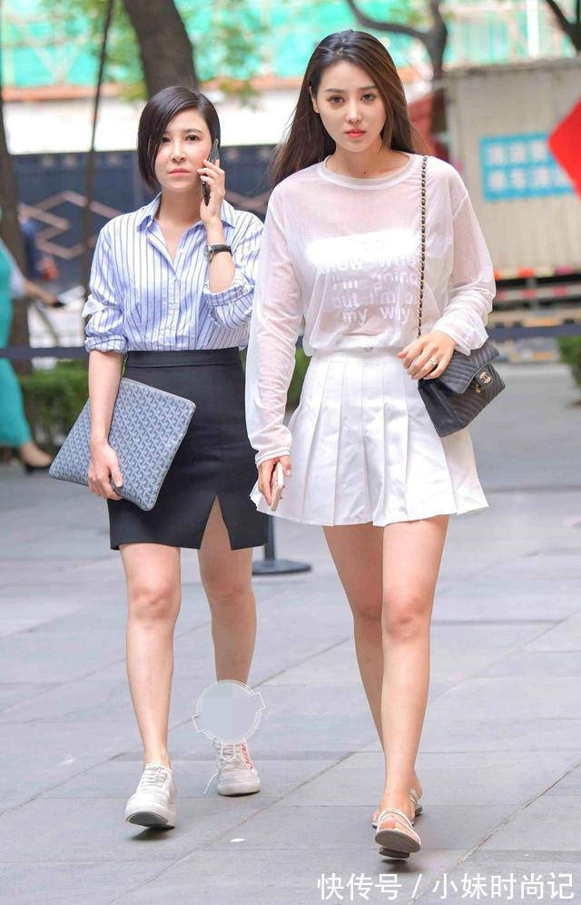 半身裙|半身裙配上雪纺上衣,非常清爽和凉快,看起来优雅而精致