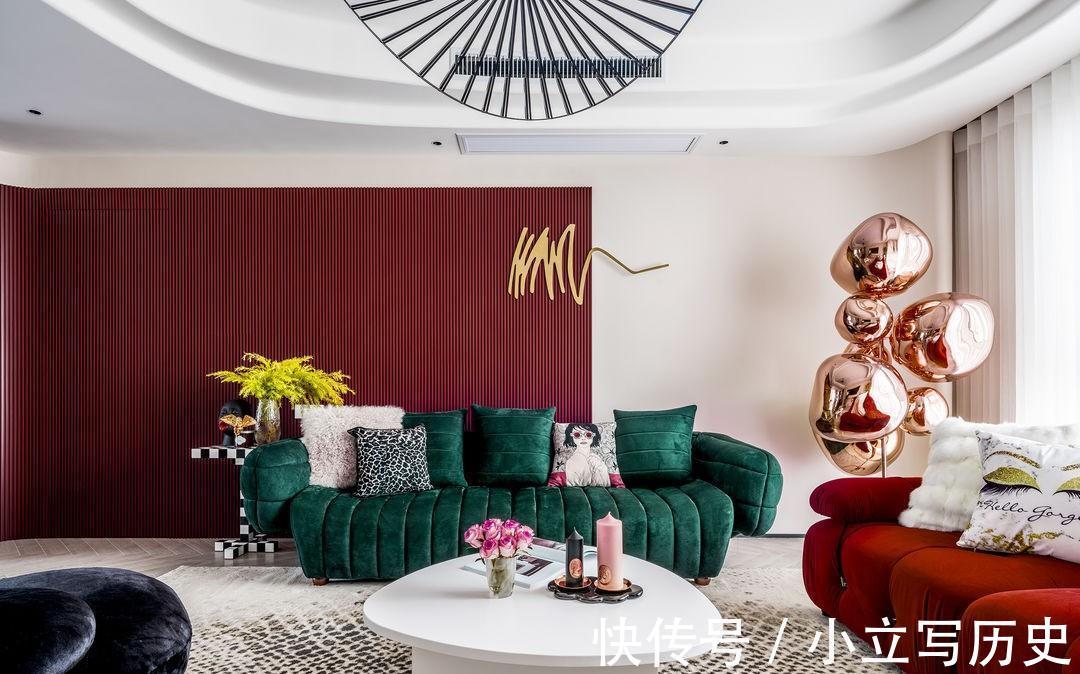 业主|红绿色搭配出雅致空间,热情活泼又张扬,不失自由和浪漫