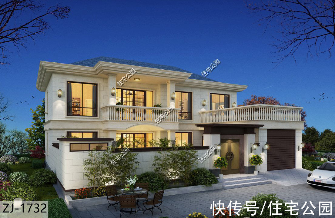 住宅|金九银十的好日子,来一套这样的二层欧式别墅,十里八村都羡慕