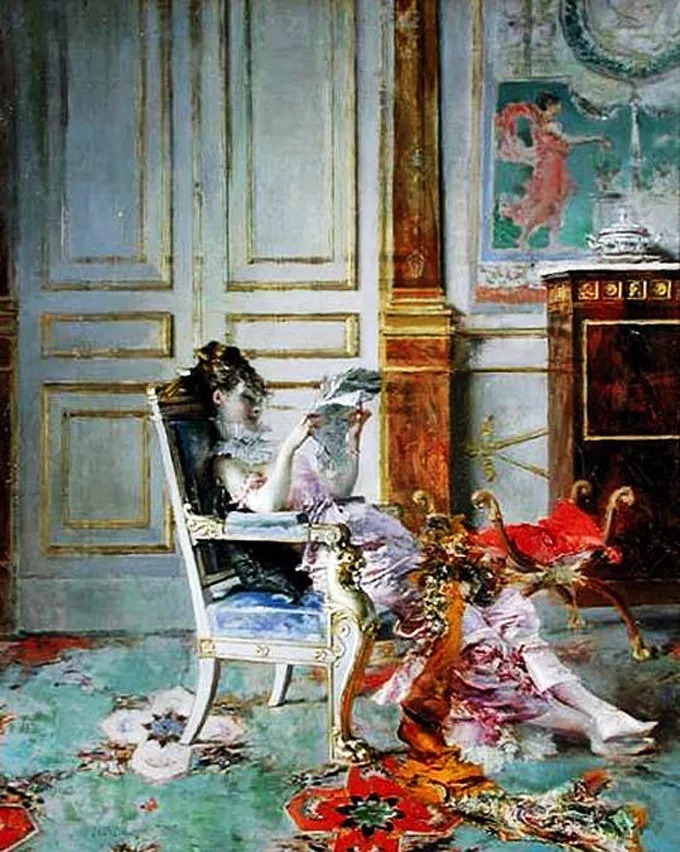 博尔迪尼$意大利画家博尔迪尼笔下的女子,女人味十足