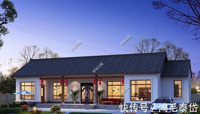 建筑面积|回农村给父母盖养老房，我只推荐一层户型，舒适比豪华更重要