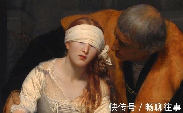英国女王$西方名画里面的悲情角色,历史上第一位惨遭斩首的英国女王