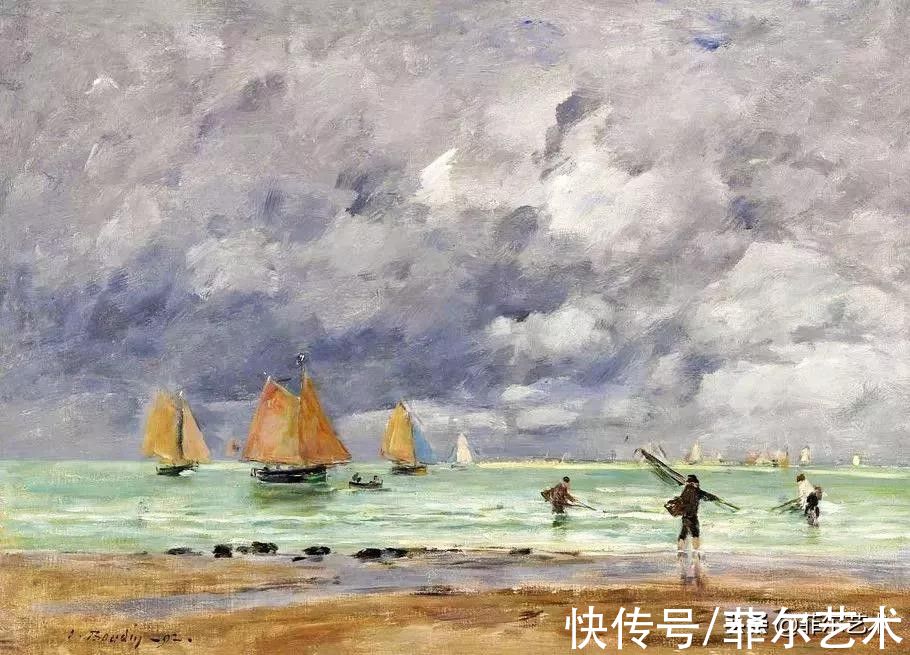 油画作品|“印象派之父”、法国19世纪风景画家尤金·布丁油画作品欣赏