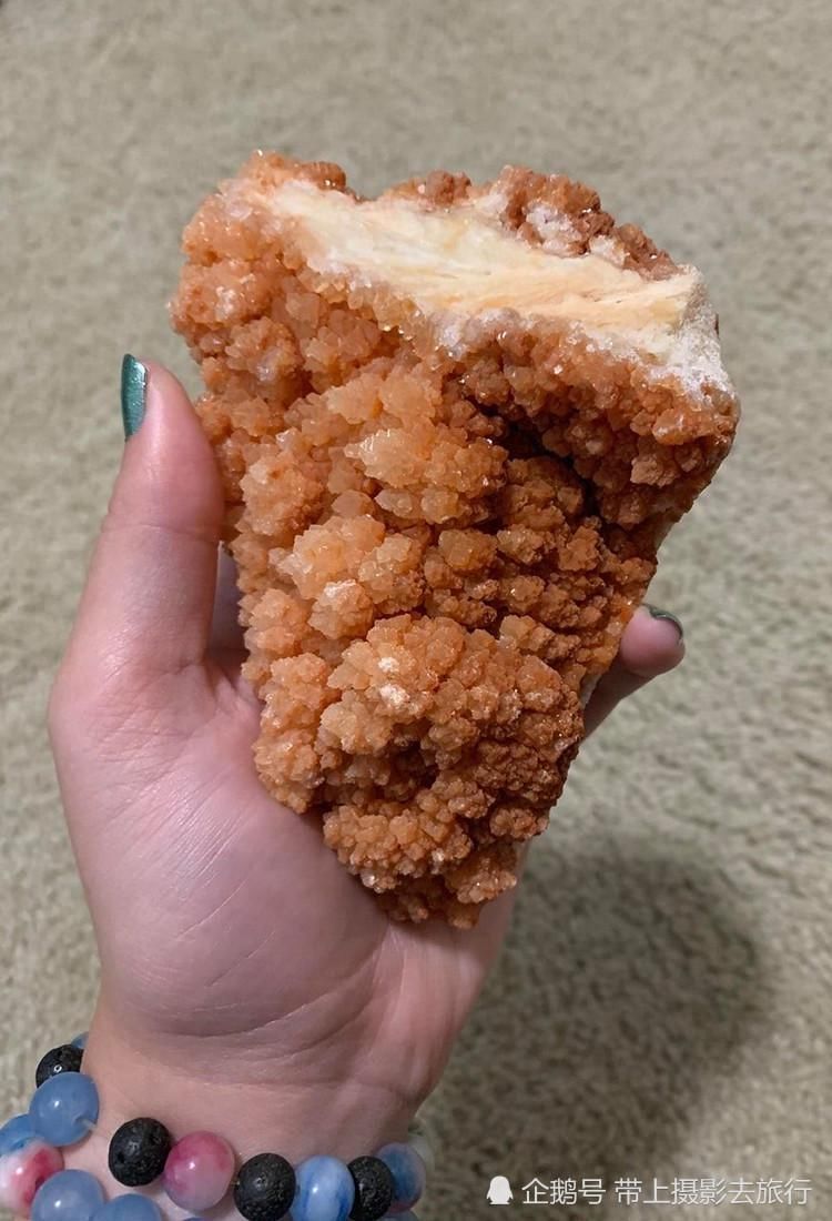 鸡排|她收获一块鸡排石头,因太美味走红,网友好想咬一口