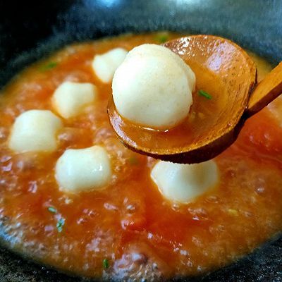 dh番茄鳕鱼丸子汤