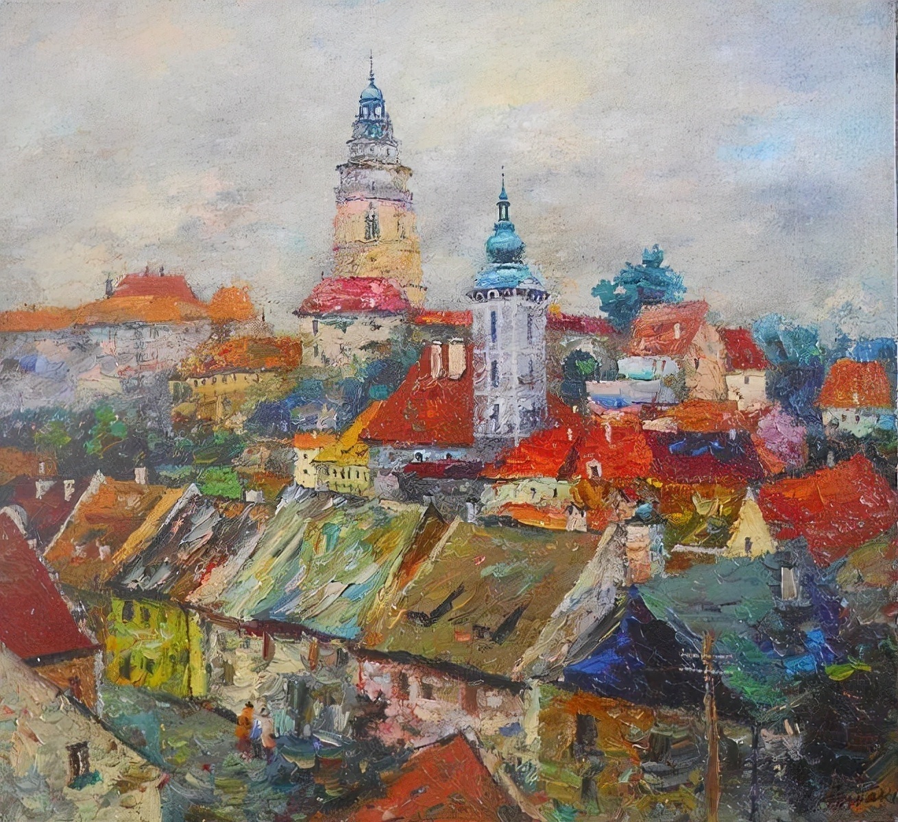 颜色#谢尔盖·雷巴克:世界的艺术家的颜色是明亮、富有表现力