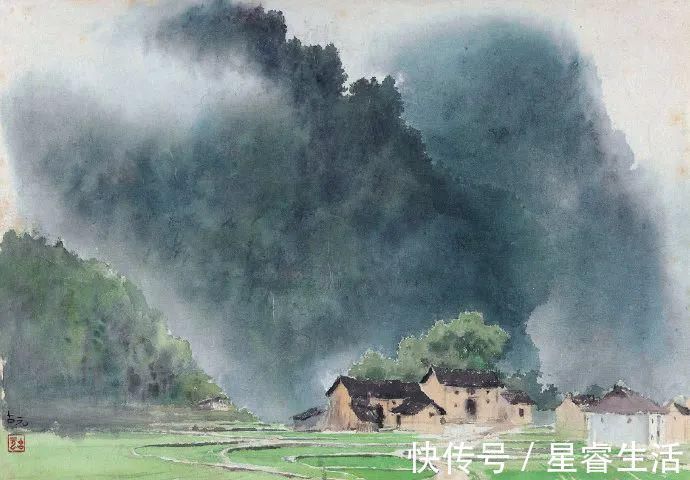 水彩&他被徐悲鸿称为“中国艺术界卓绝天才”,融入水墨意境的水彩,太美好了!