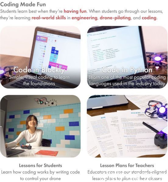 无人机|世界第一款专为教育而设计的可编程无人机，海外众筹售价仅千元