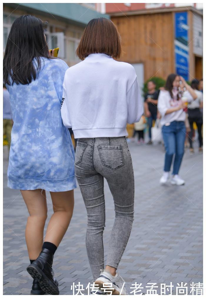 组合|街拍:偏爱休闲运动风, 牛仔裤和卫衣的搭配组合, 大方舒适值得一试