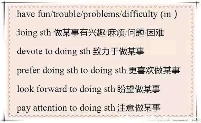 55个“非谓语固定结构”总结，中考常考|干货 | 干货