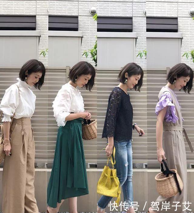 日本辣妈的“早春”穿搭:运用简单的单品,穿搭出一身气质