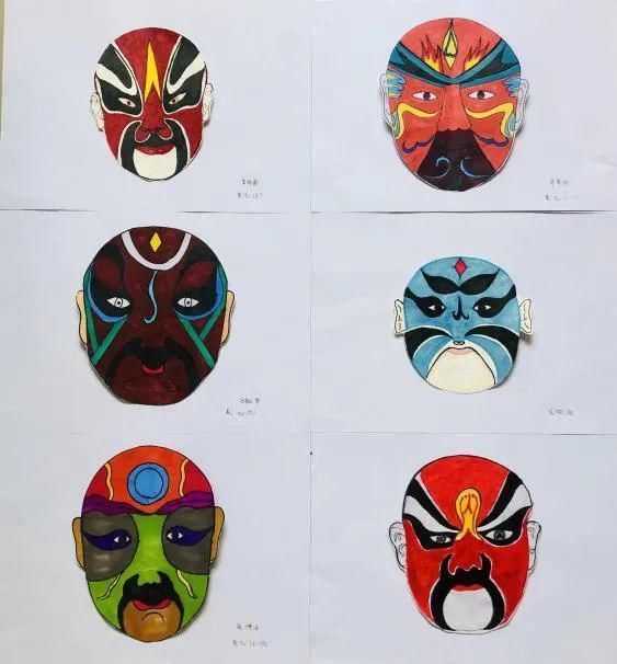  中学|羲城中学英才部举行戏曲脸谱画展