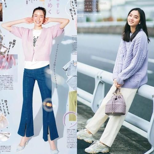 针织衫 穿衣的关键在于配色搭配,当白色遇上彩色,时髦减龄又落落大方