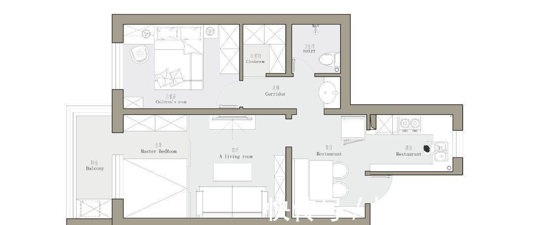 业主|小户型改造中的模板,用玻璃隔断解决困扰,房屋再小都不是难题