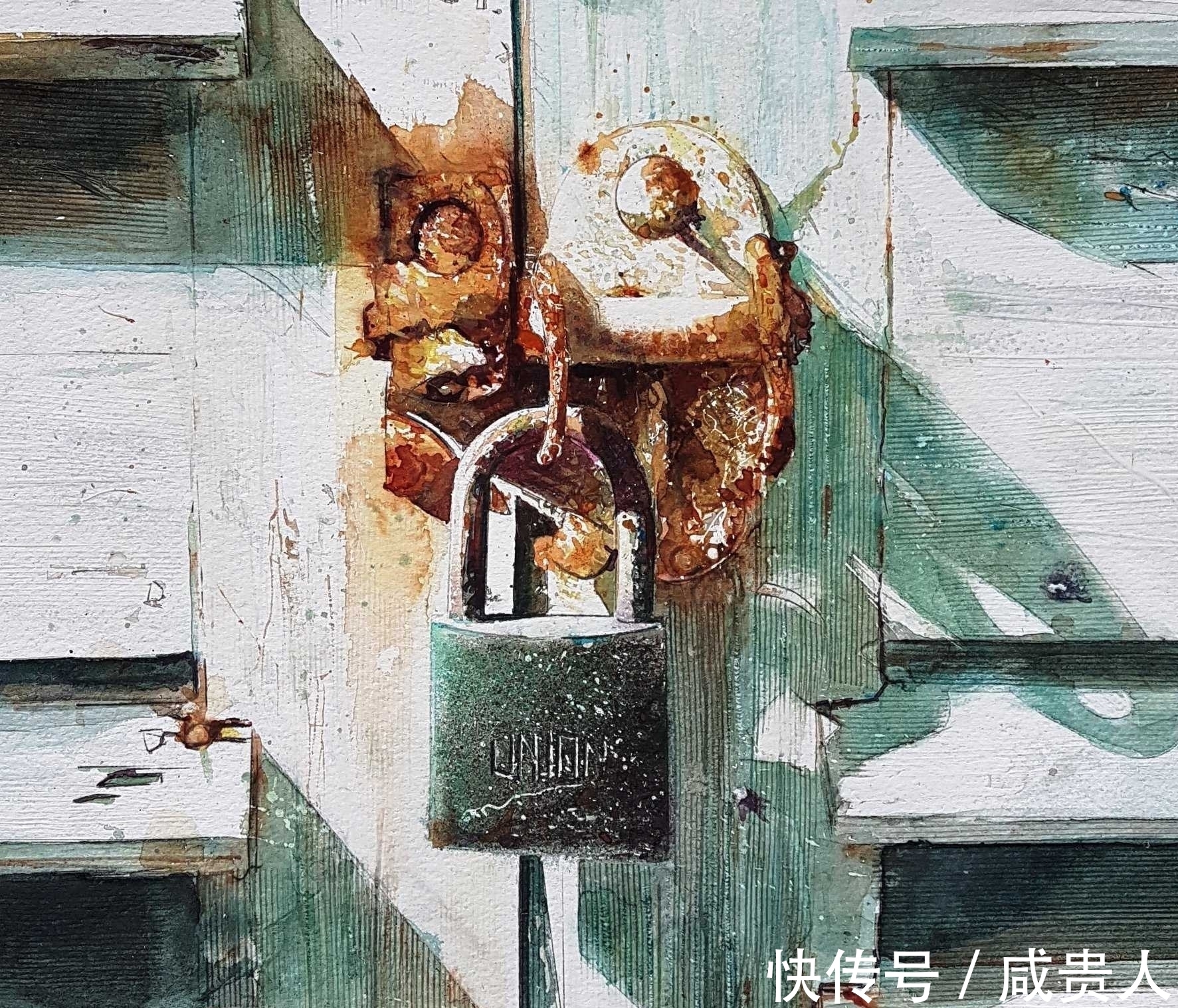 大卫·波克森@看着他的作品,内心会有一种莫名的震撼——水彩大师大卫·波克森