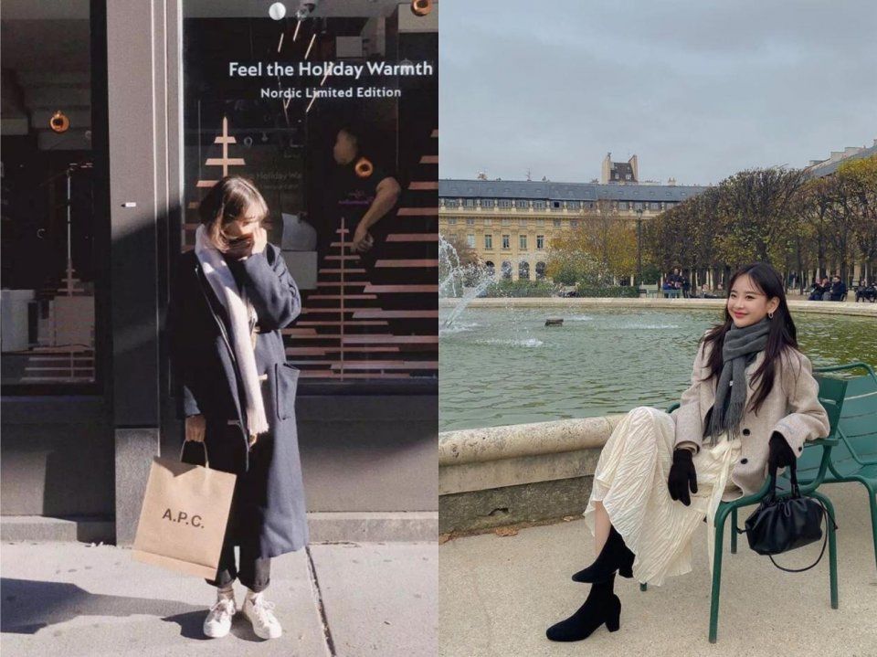 不要再让你的围巾吃灰了，现在的天气非常适合，快快搭配起来！