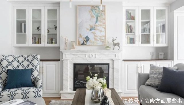 客厅|138平美式风三居室,田园风格的客厅是宽阔而富有前史气味