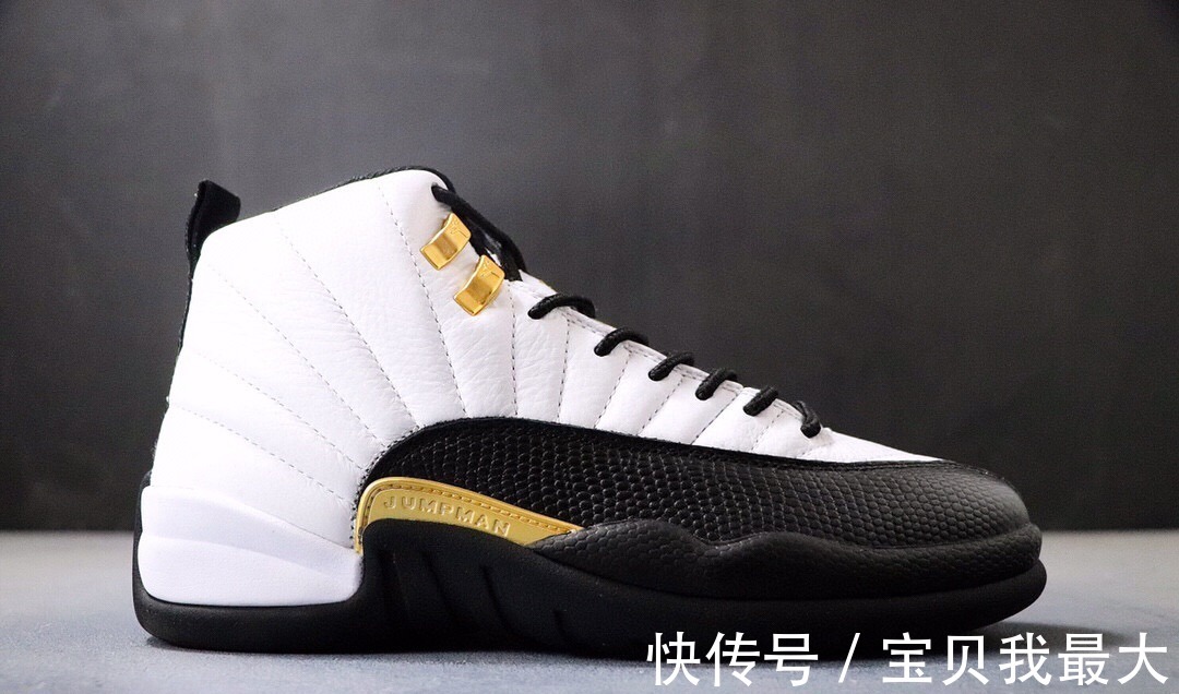 nike 耐克Nike Air Jordan 12 “Royalty” 黑白金!