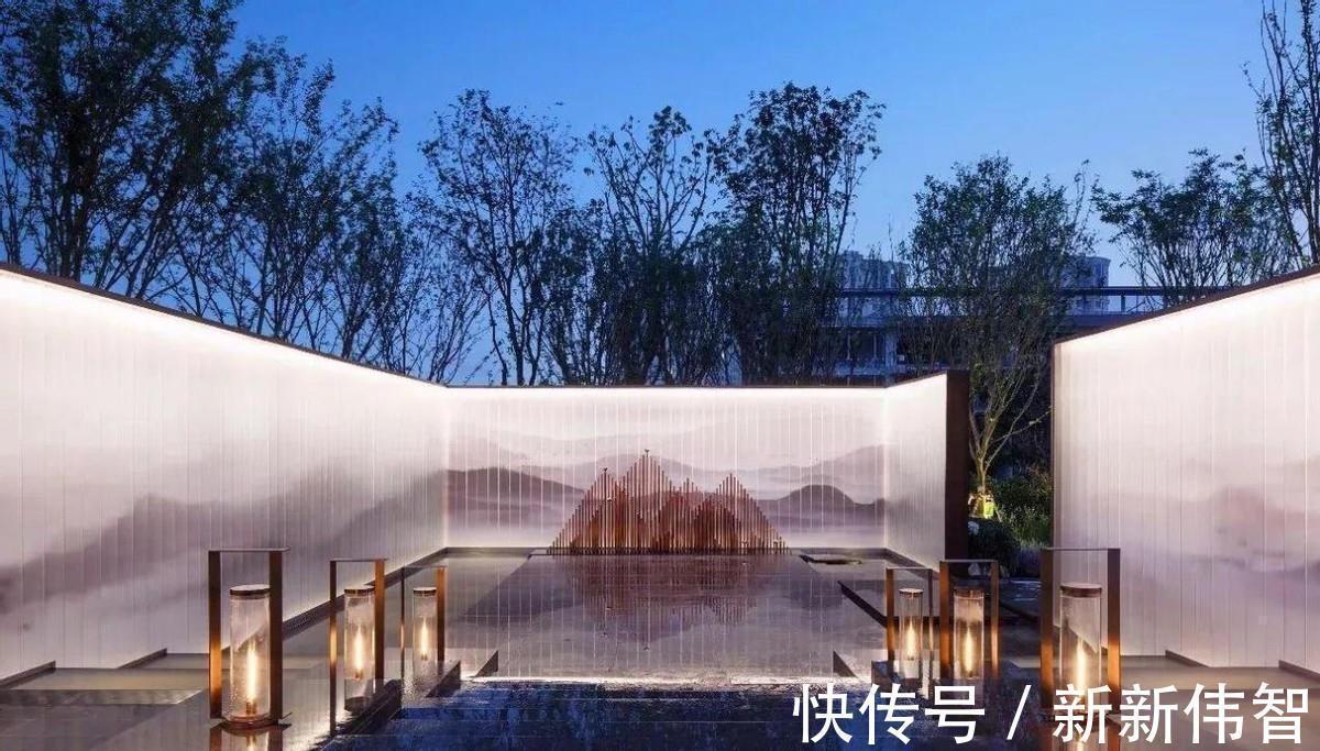 石头|一处景墙,一处风景,墙壁勾画山水,最是清闲雅致,美了整个庭院